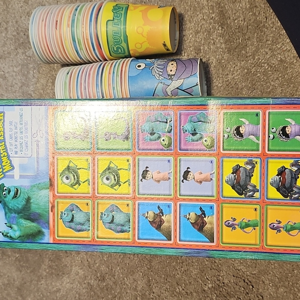 Dixie Disney Pixar Monsters Inc Fun Cups Mike Sulley Y2K 2001 Disneyana Gobelets